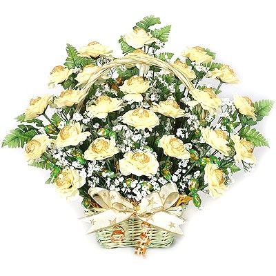 Букет конфет Золотой (заказ за 24 часа, только г. Днепр)