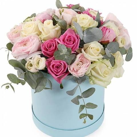 Цветы в коробке. Композиция № 29