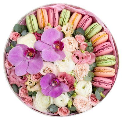 Цветы в коробке. Композиция 32