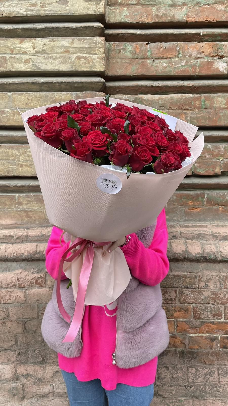 Букет из 45 красной розы